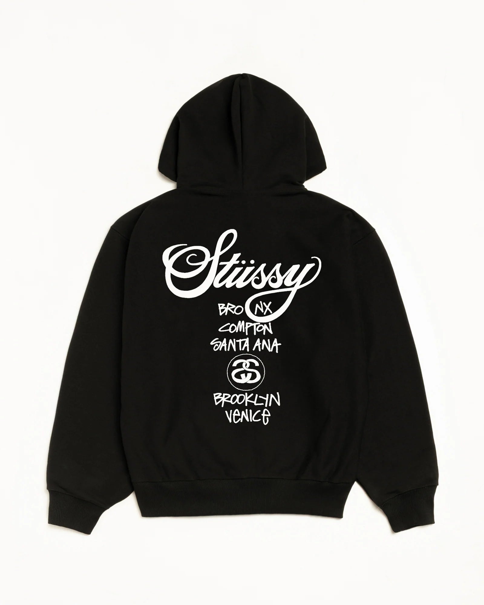 Stussy Hoodie World Tour Black