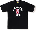 Bape ABC Camo College Tee Pink/Black Mens