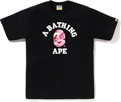 Bape ABC Camo College Tee Pink/Black Mens