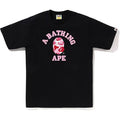 Bape ABC Camo College Tee Black Pink