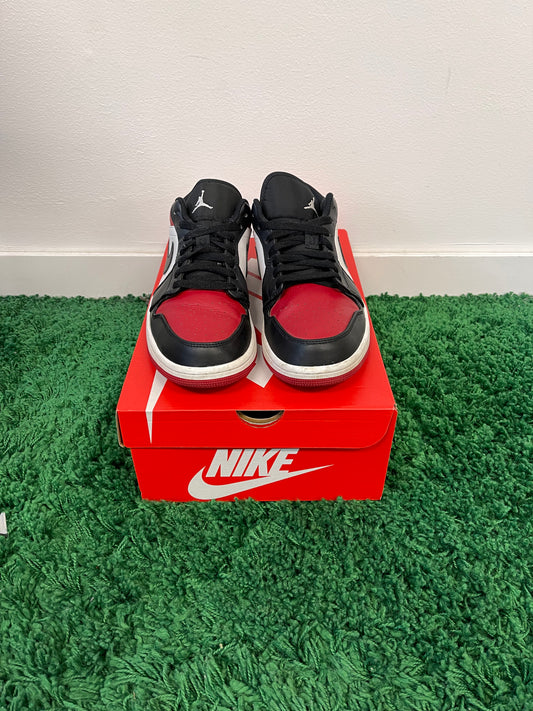 Used Jordan 1 Low Bred Toe (Men’s)