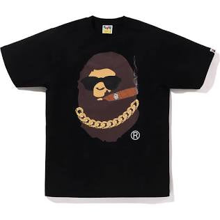 Bape Boss Ape Head Tee Black