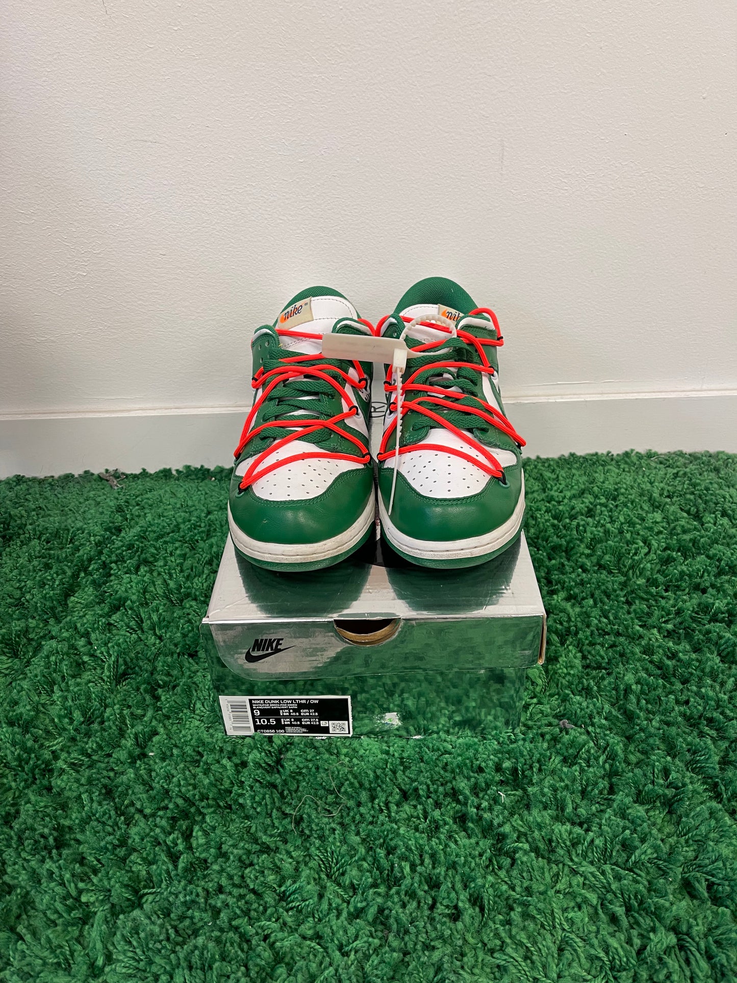 Used Nike Dunk Low Off-White Pine Green (Men’s)