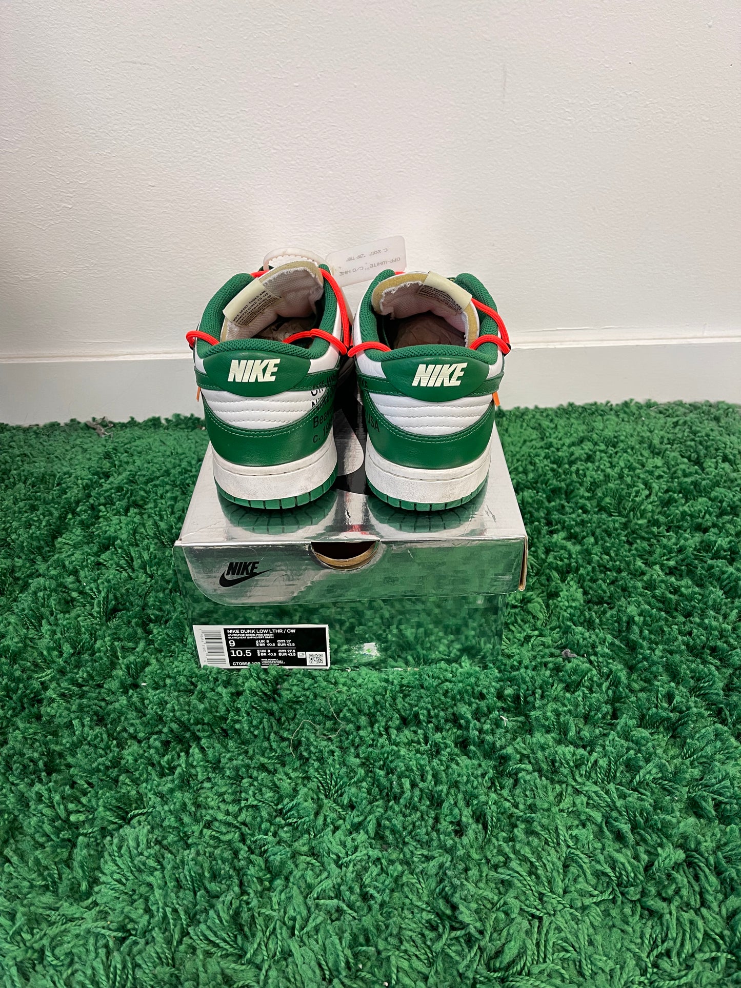 Used Nike Dunk Low Off-White Pine Green (Men’s)