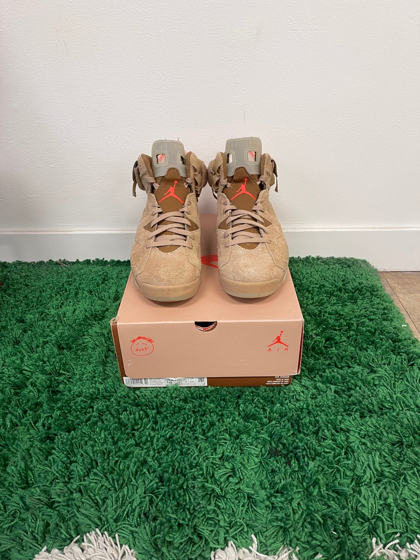 Used Jordan 6 Retro Travis Scott British Khaki (Men’s)