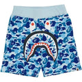 Bape ABC Camo Shark Sweatshorts Blue