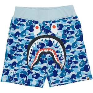 Bape ABC Camo Shark Sweatshorts Blue