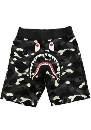Bape ABC Camo Shark Sweatshorts Grey