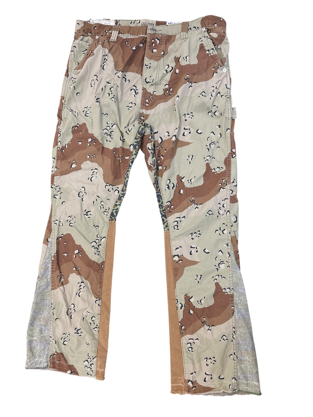 Used Gallery Dept. LA Flare Camo Pants Chocolate Chip