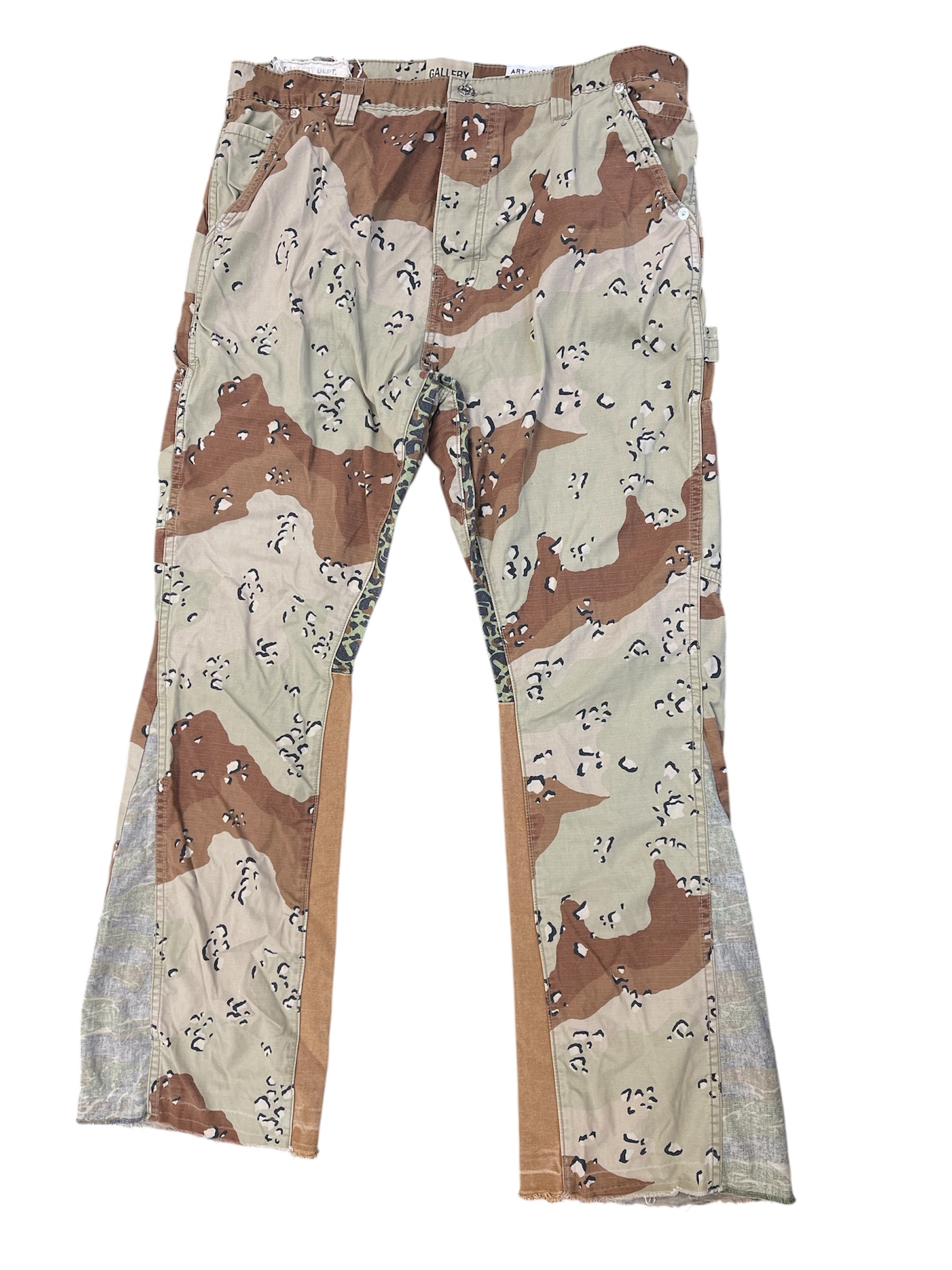 Used Gallery Dept. LA Flare Camo Pants Chocolate Chip