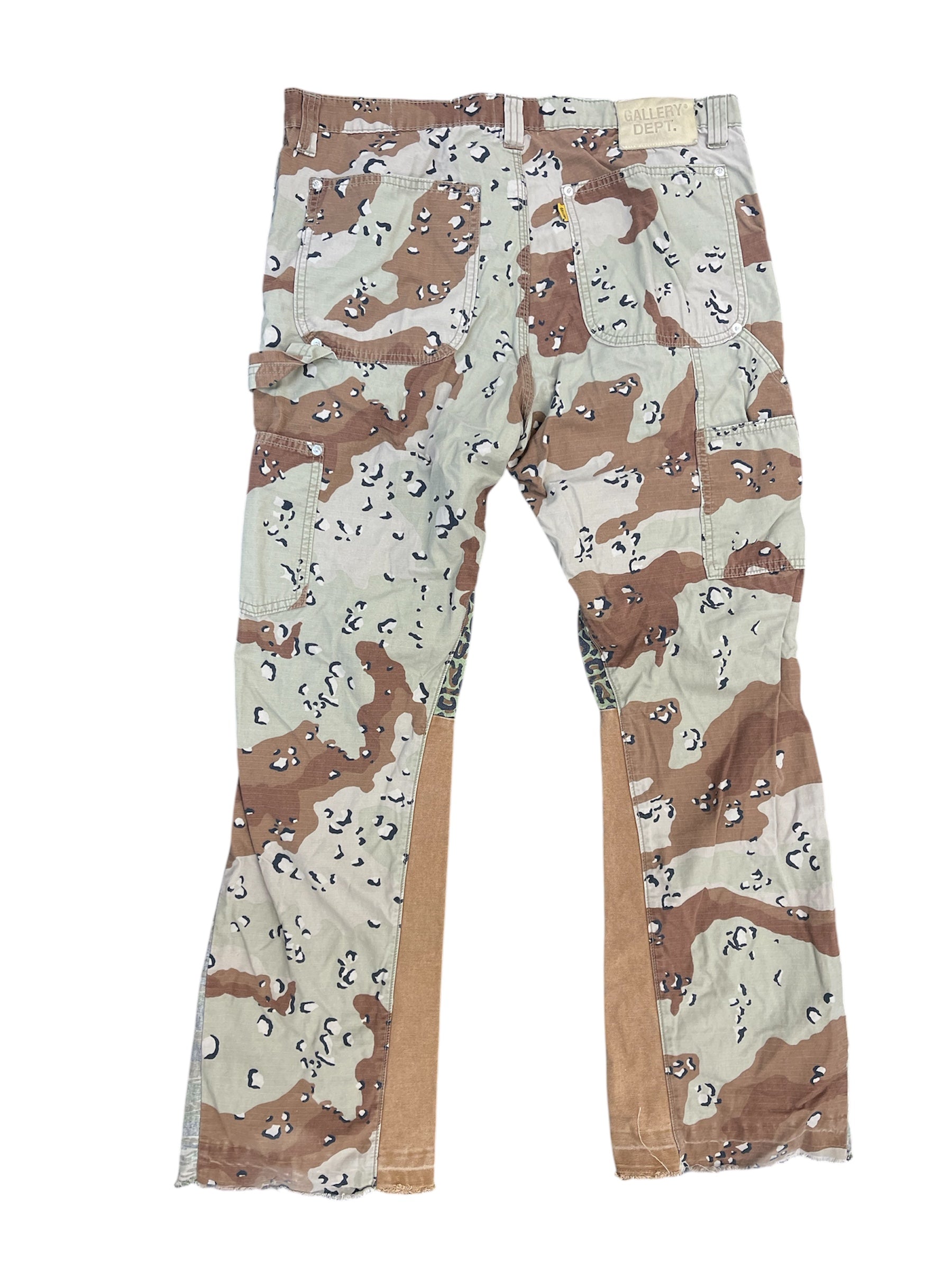 Used Gallery Dept. LA Flare Camo Pants Chocolate Chip