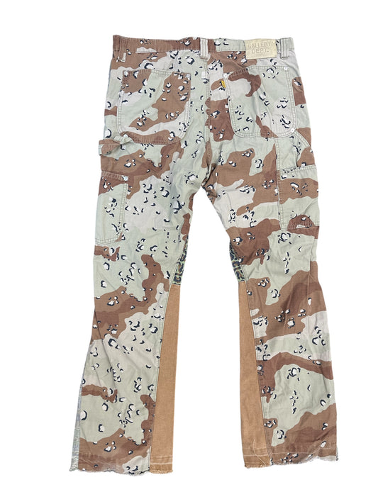 Used Gallery Dept. LA Flare Camo Pants Chocolate Chip