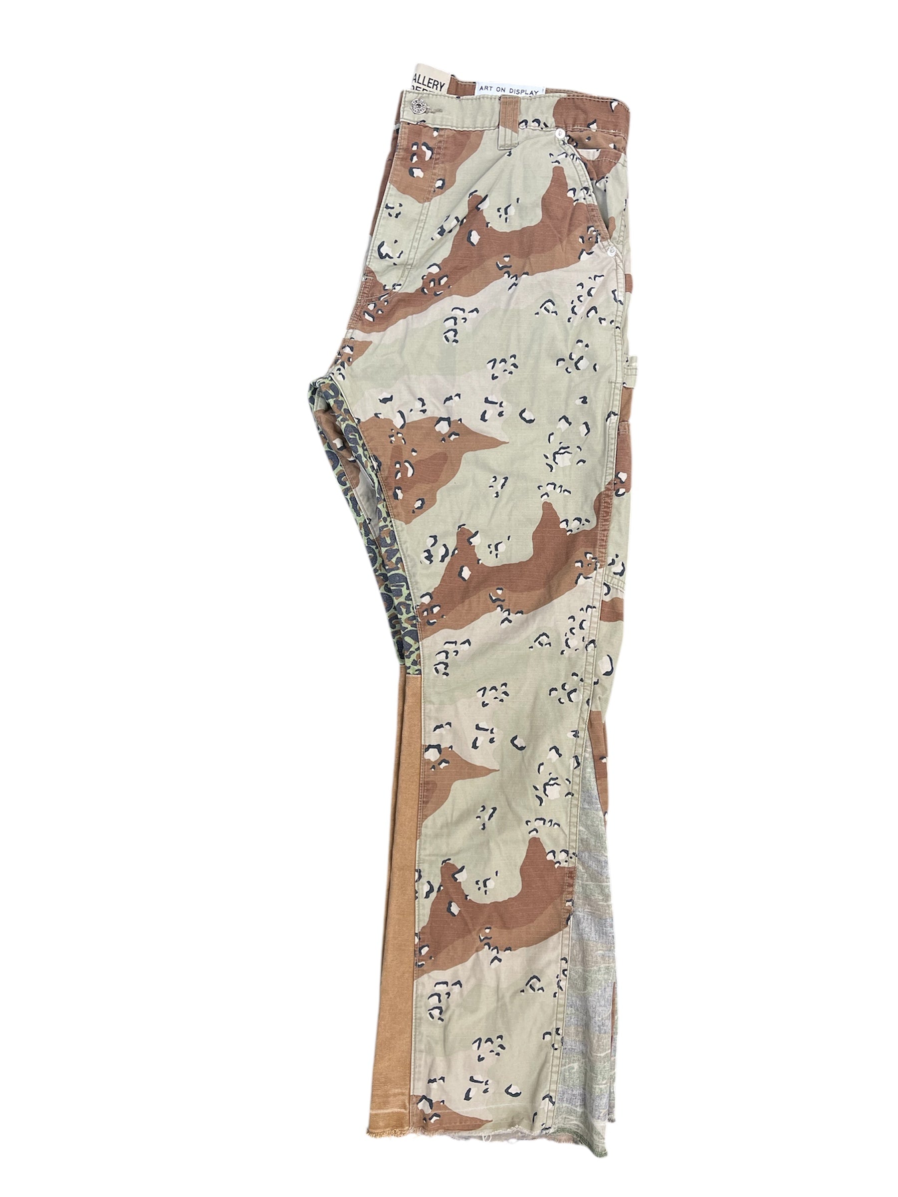Used Gallery Dept. LA Flare Camo Pants Chocolate Chip