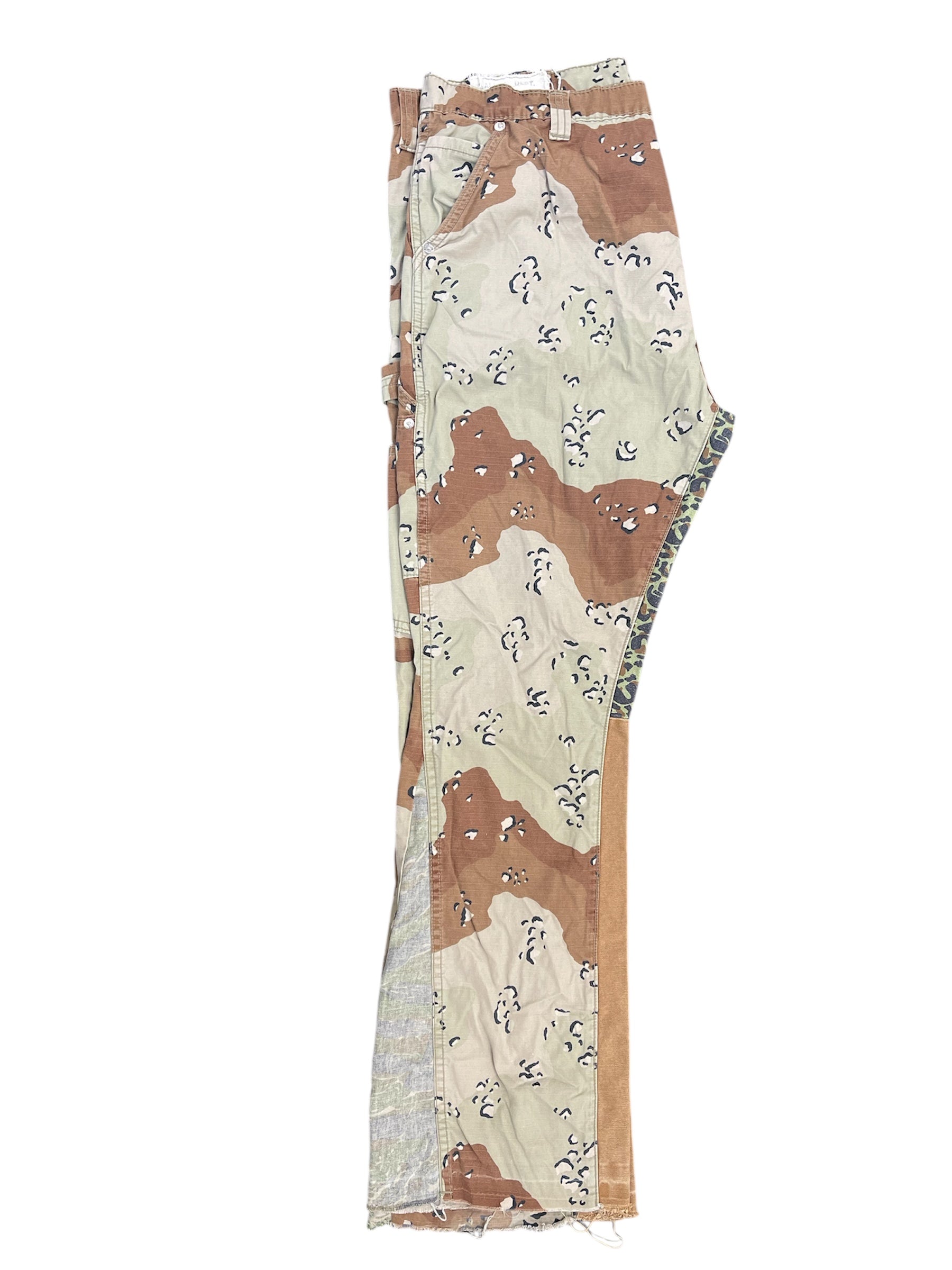 Used Gallery Dept. LA Flare Camo Pants Chocolate Chip