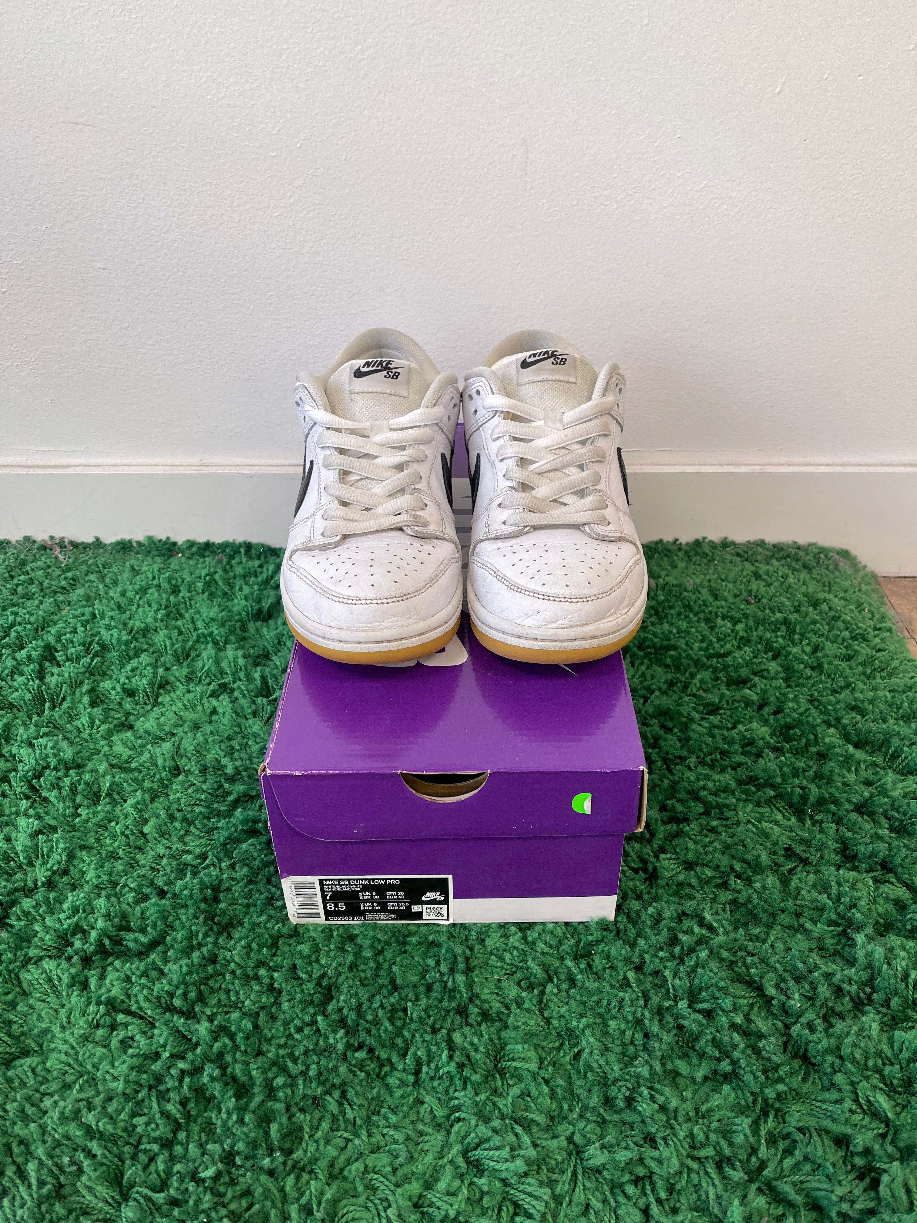 Used Nike SB Dunk Low Pro White Gum (Men’s)