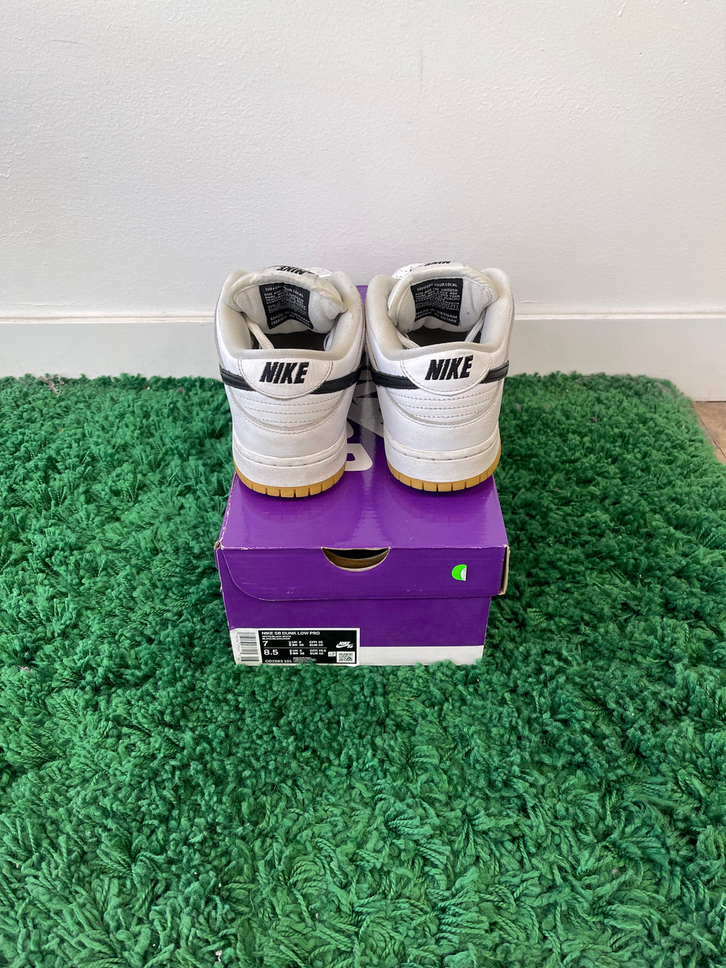 Used Nike SB Dunk Low Pro White Gum (Men’s)