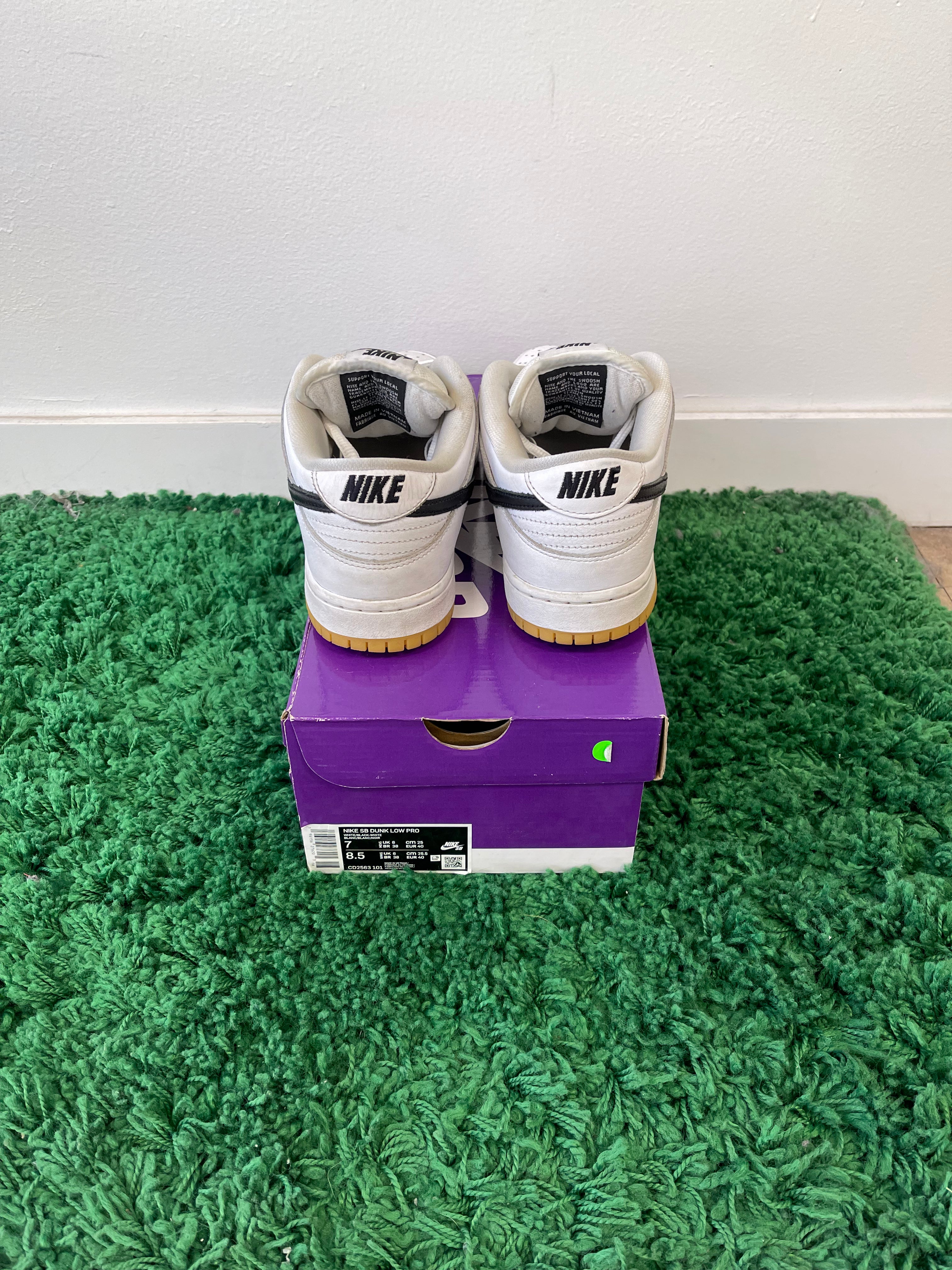Used Nike SB Dunk Low Pro White Gum (Men’s)