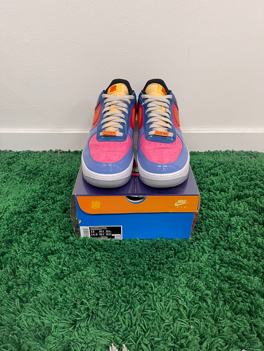 Used Nike Air Force 1 Low SP Undefeated Multi-Patent Total Orange (Men’s)