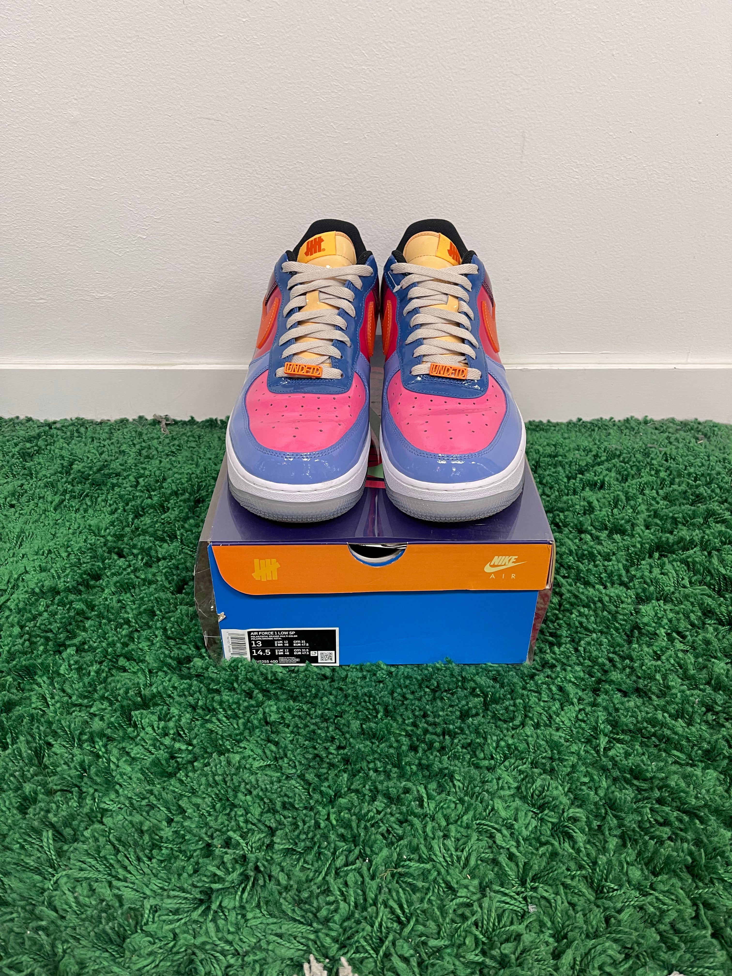 Used Nike Air Force 1 Low SP Undefeated Multi-Patent Total Orange (Men’s)