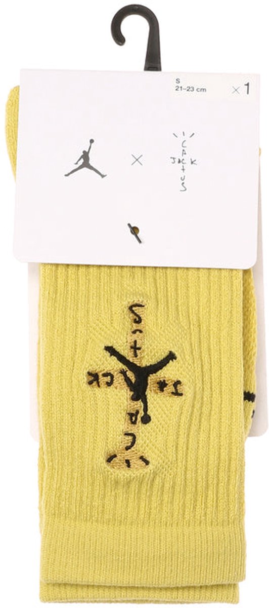 Jordan x Travis Scott Everyday Cushioned Crew Socks Celery Black