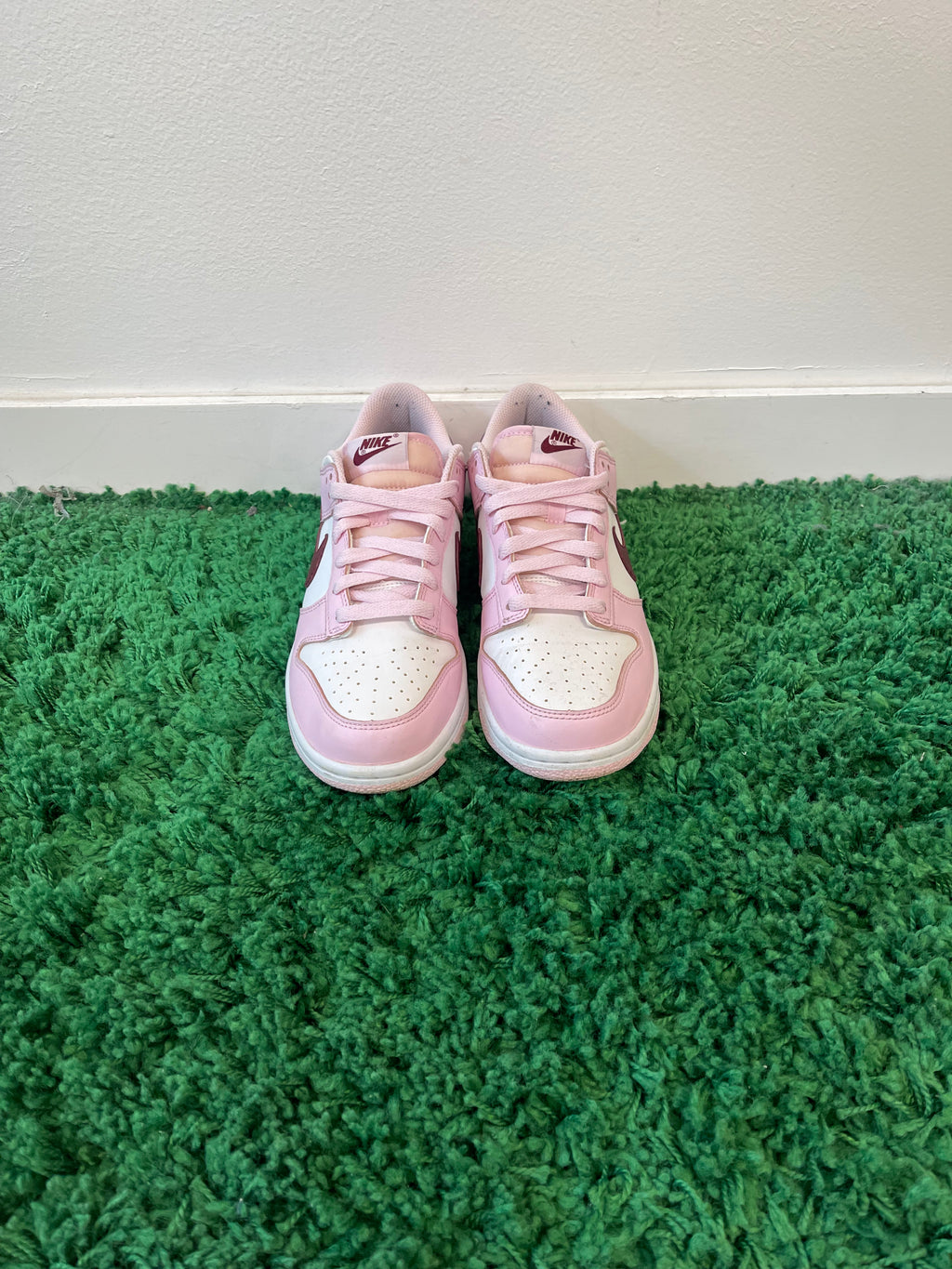 Used Nike Dunk Low Pink Foam Red White (Youth)