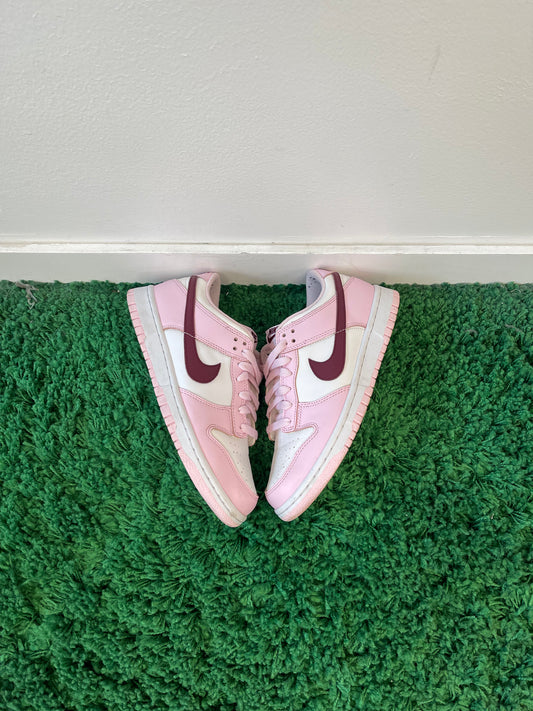 Used Nike Dunk Low Pink Foam Red White (Youth)