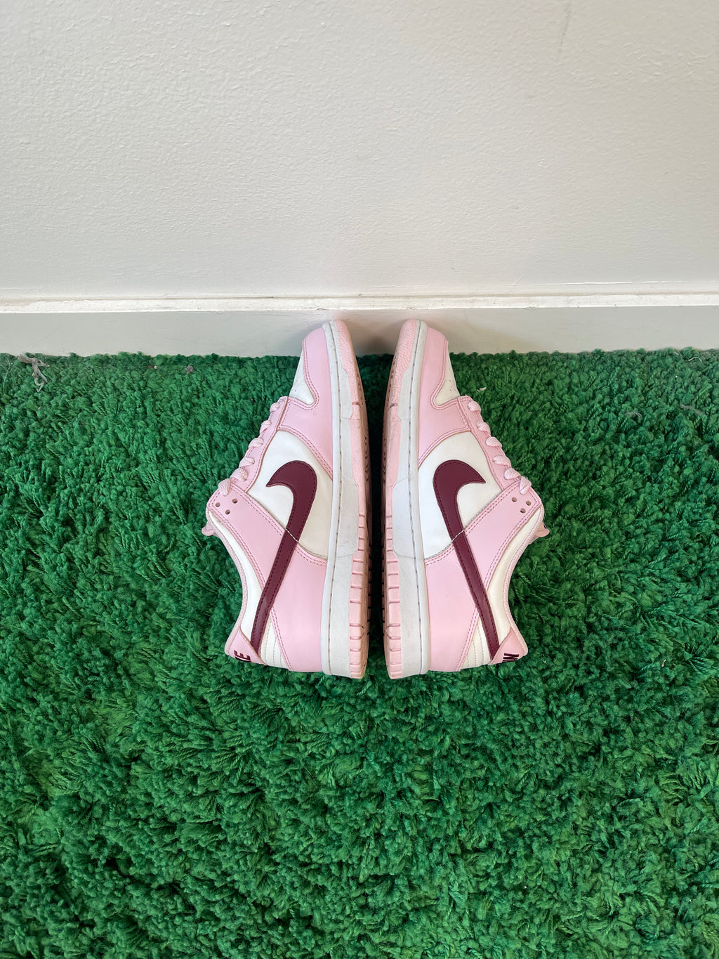 Used Nike Dunk Low Pink Foam Red White (Youth)