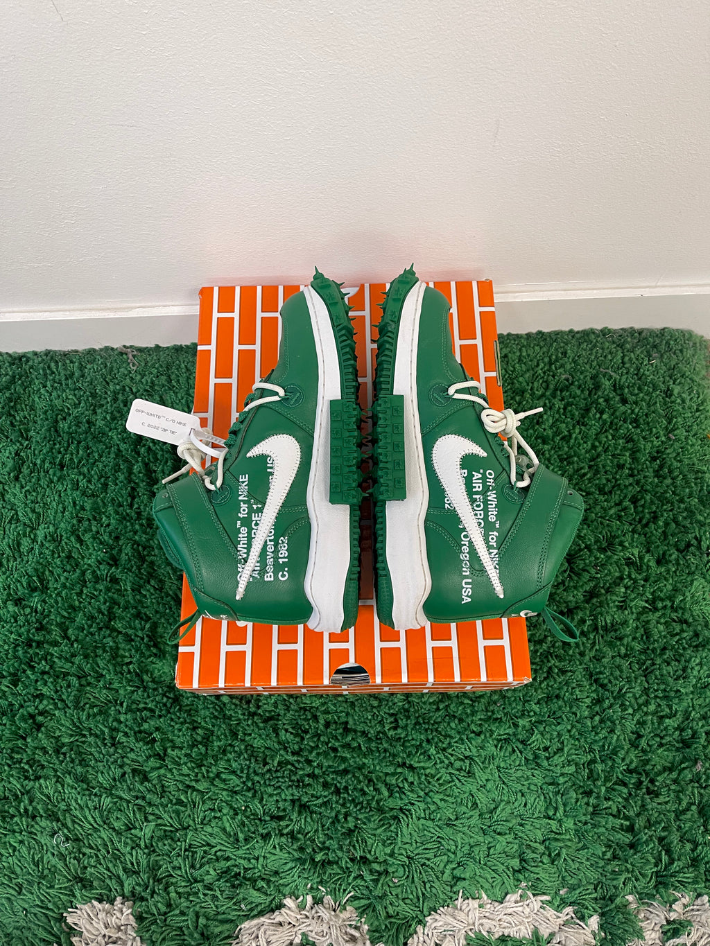 Used Nike Air Force 1 Mid Off-White Pine Green (Men’s)