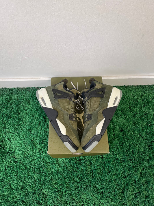Used Jordan 4 Retro SE Craft Medium Olive (Youth)