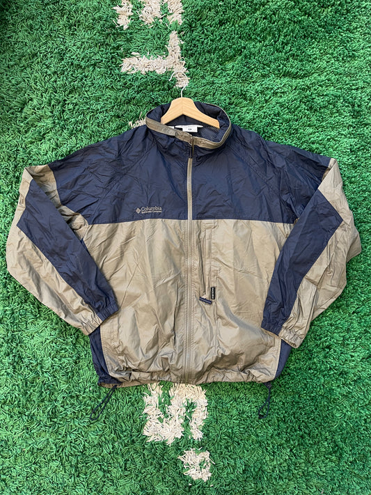 Vintage Columbia Sportswear Packable Windbreaker Navy Green