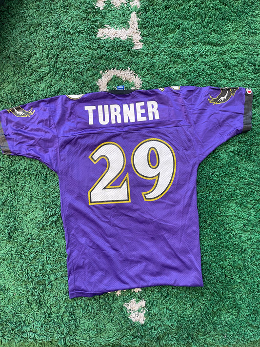 Vintage Champion ‘96 Baltimore Ravens Eric Turner Home Jersey