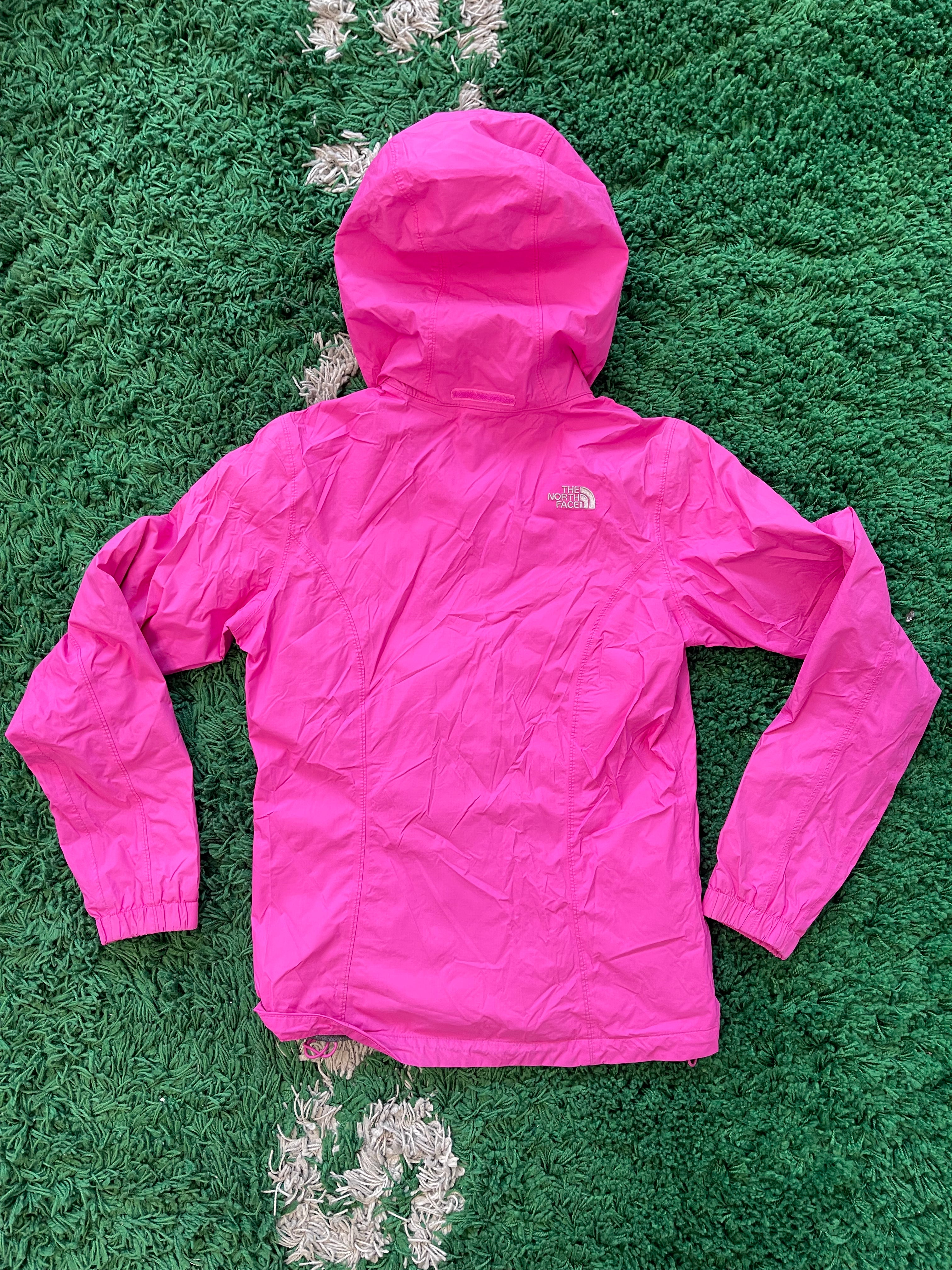 Vintage The North Face Resolve Hooded Hyvent Rain Jacket Bright Pink
