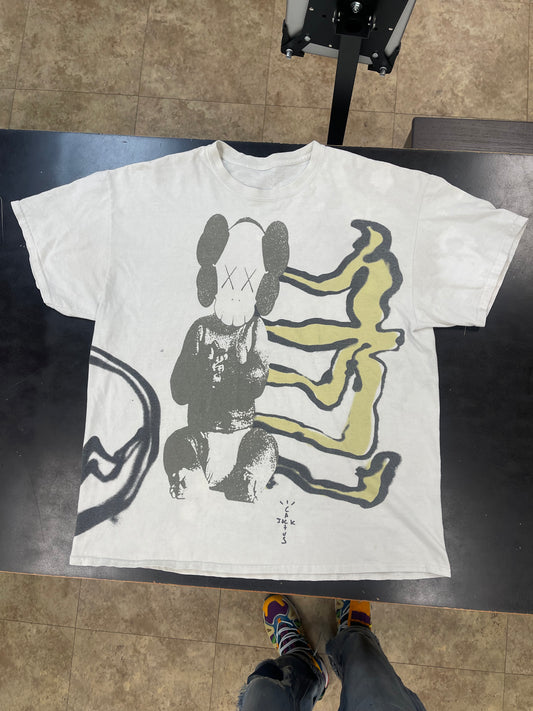 Used Cactus Jack x KAWS for Fragment Tee Vintage Wash