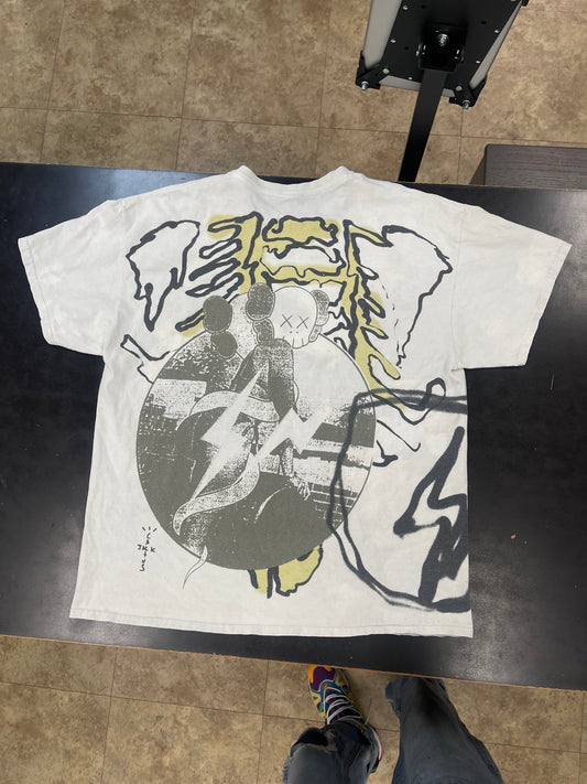 Used Cactus Jack x KAWS for Fragment Tee Vintage Wash