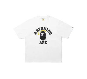 BAPE x Spotify x Central Cee College Relaxed Fit Tee White