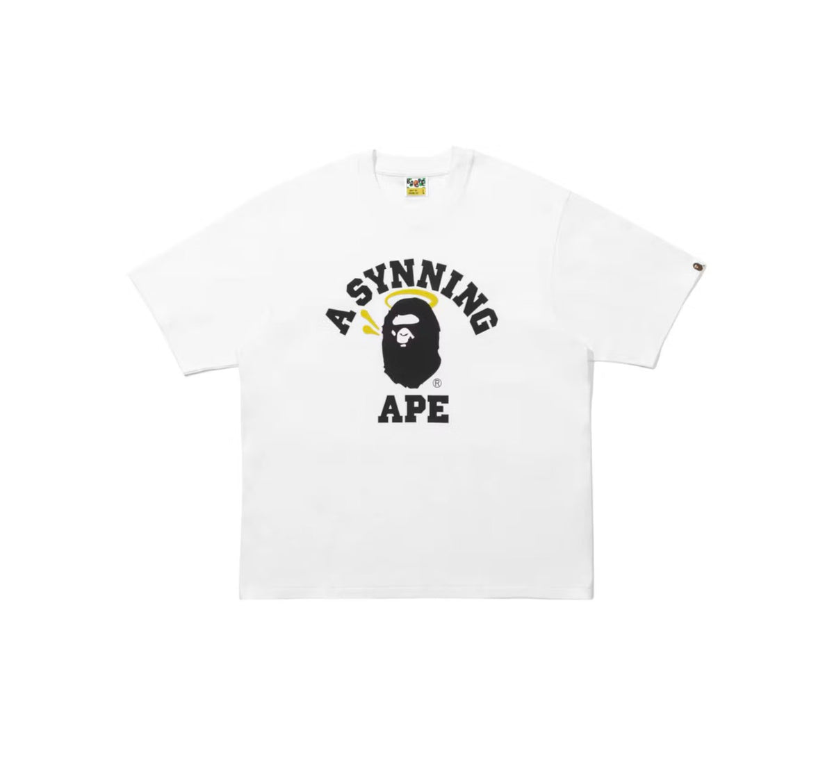 BAPE x Spotify x Central Cee College Relaxed Fit Tee White