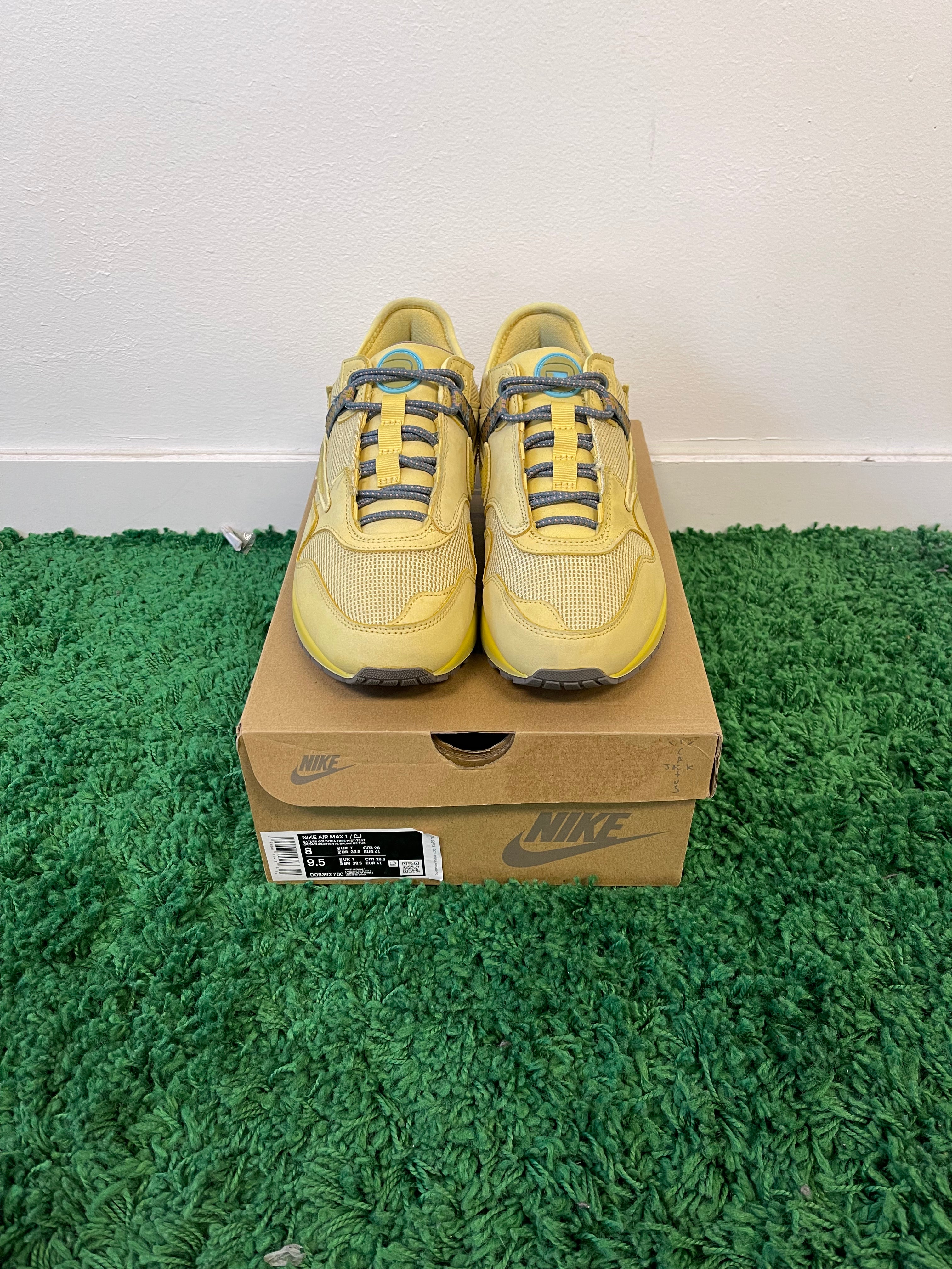 Used Nike Air Max 1 Travis Scott Cactus Jack Saturn Gold #2 (Men’s)