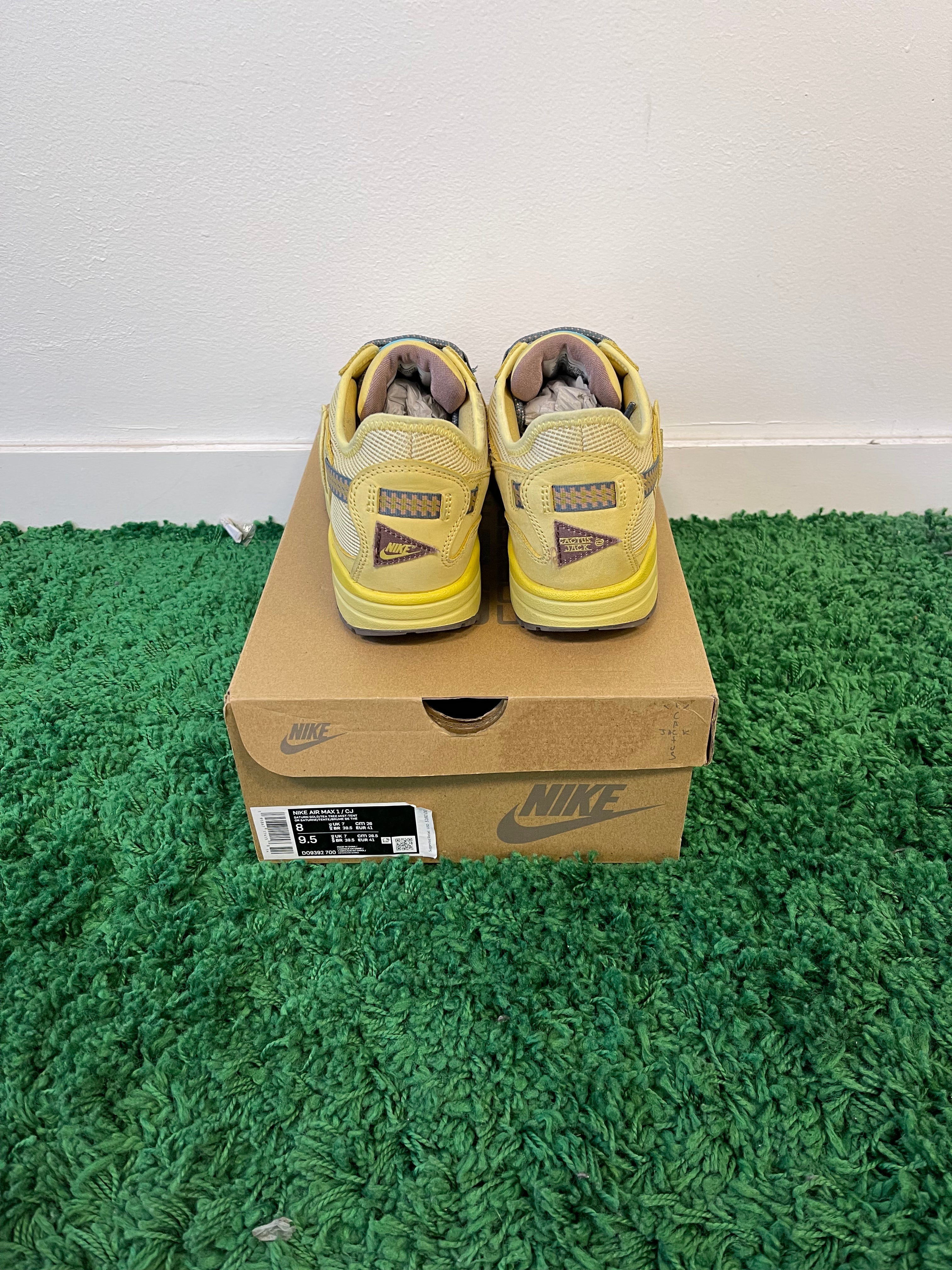 Used Nike Air Max 1 Travis Scott Cactus Jack Saturn Gold #2 (Men’s)