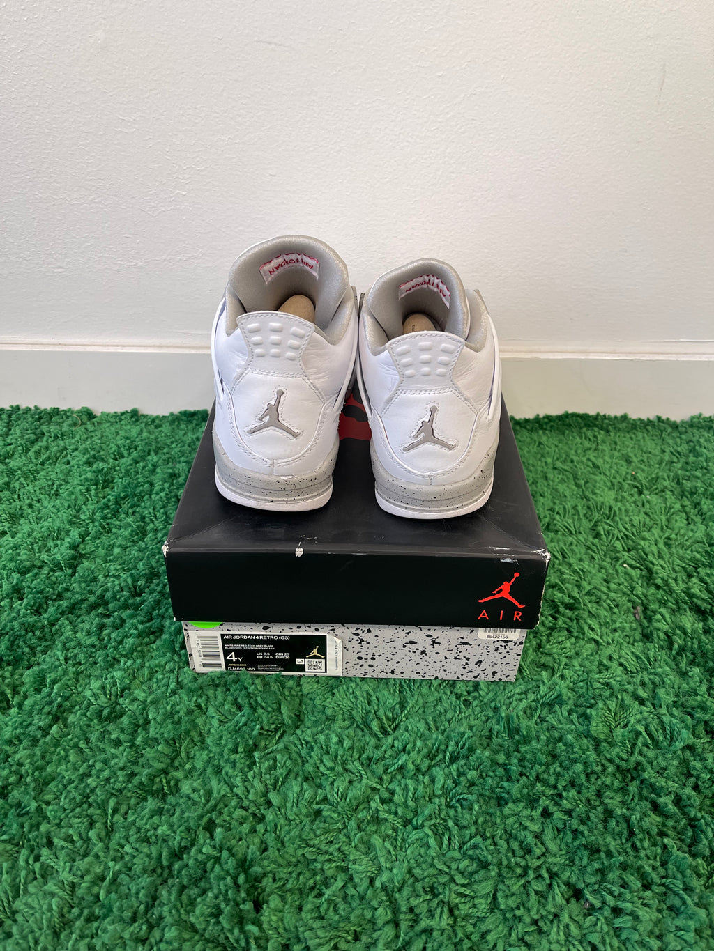 Used Jordan 4 Retro White Oreo 2021 (Youth)