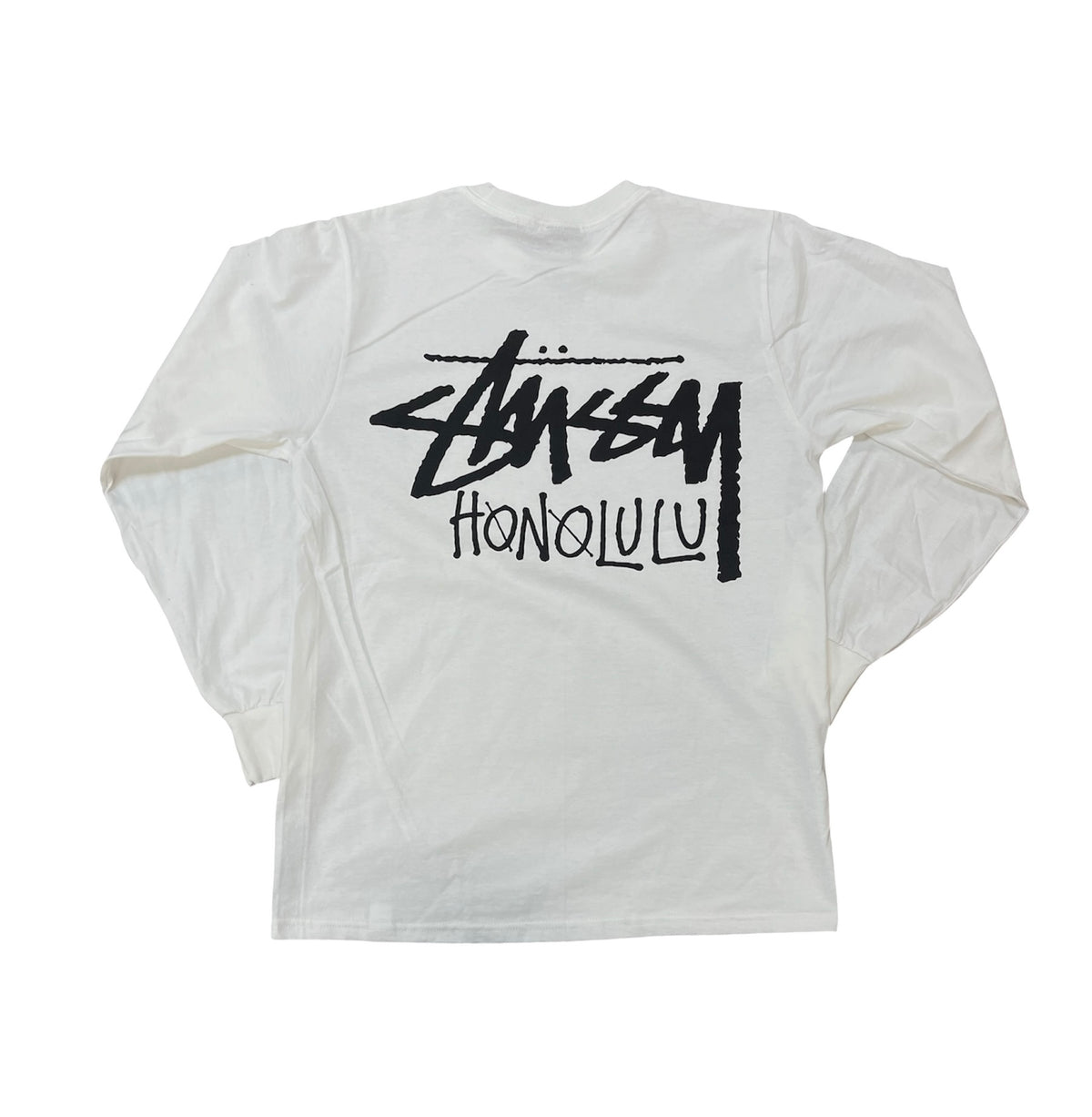 Stussy Stock Honolulu LS Tee White