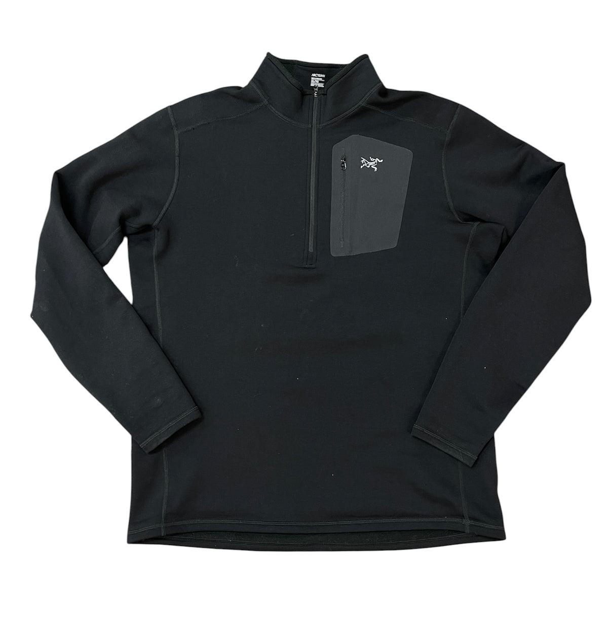 Used Arc’teryx Rho SV Zip Neck Fleece Pullover Black