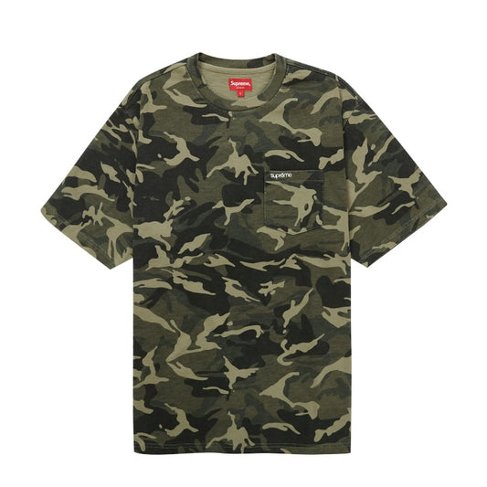 Supreme S/S Pocket Tee Olive Camo