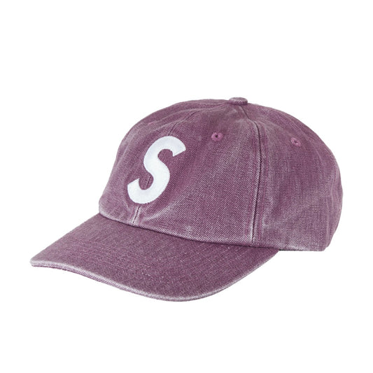 Supreme Pigment Canvas S Logo 6-Panel Plum