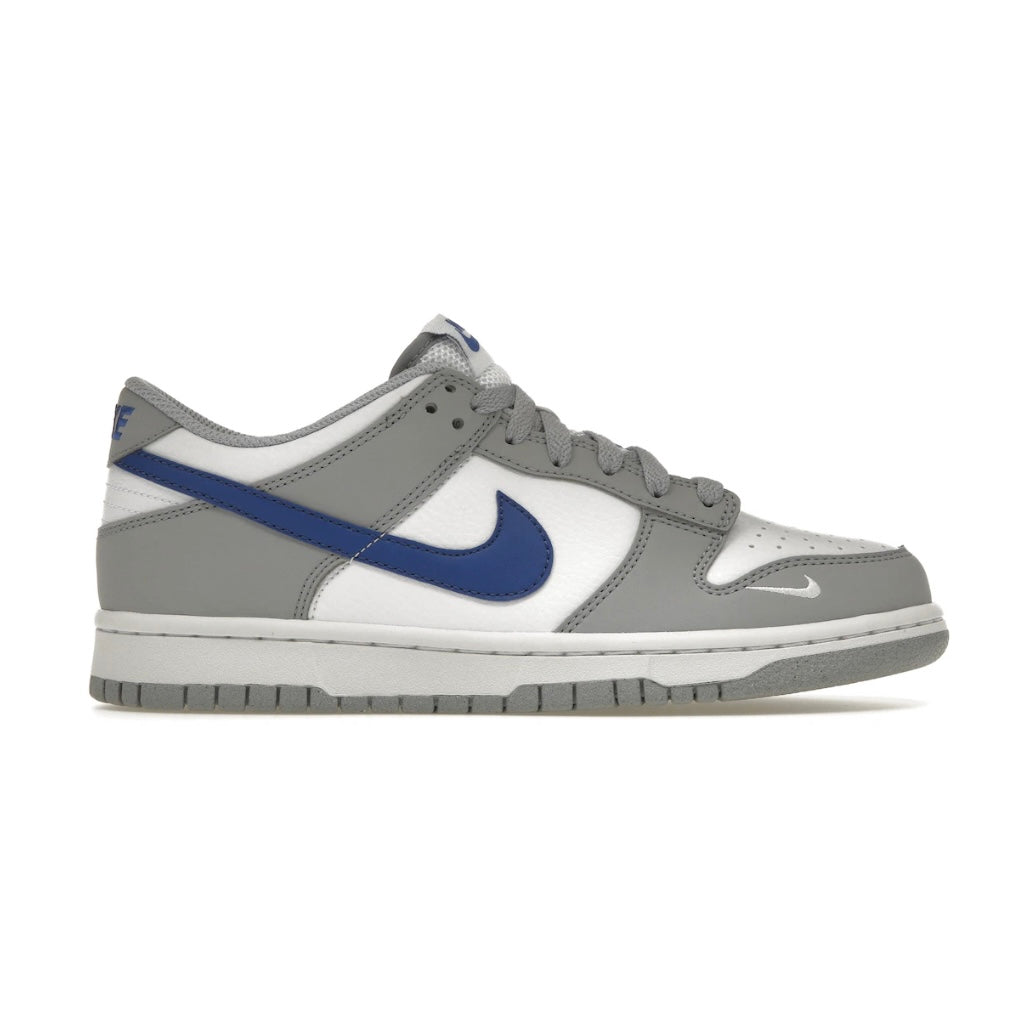 Nike Dunk Low Mini Swoosh Wolf Grey Game Royal (Youth)