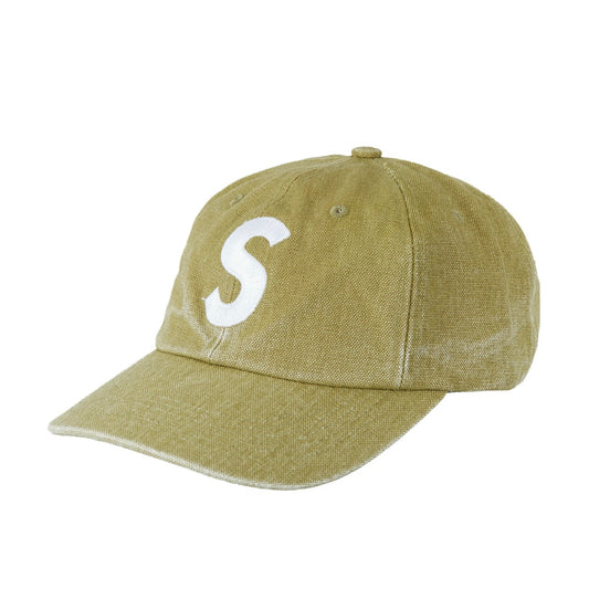 Supreme Pigment Canvas S Logo 6-Panel Olive