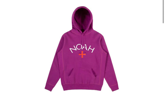 Noah Core Logo Hoodie Magenta