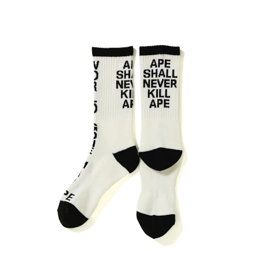 Bape WGM ASNKA Socks White