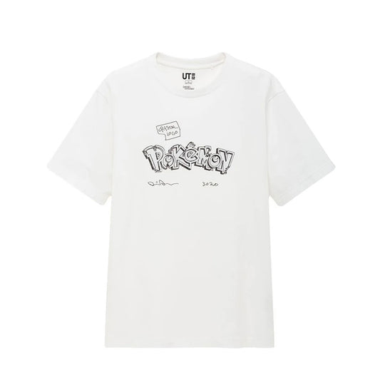 Daniel Arsham x Pokémon x UNIQLO Crystal Logo Tee White