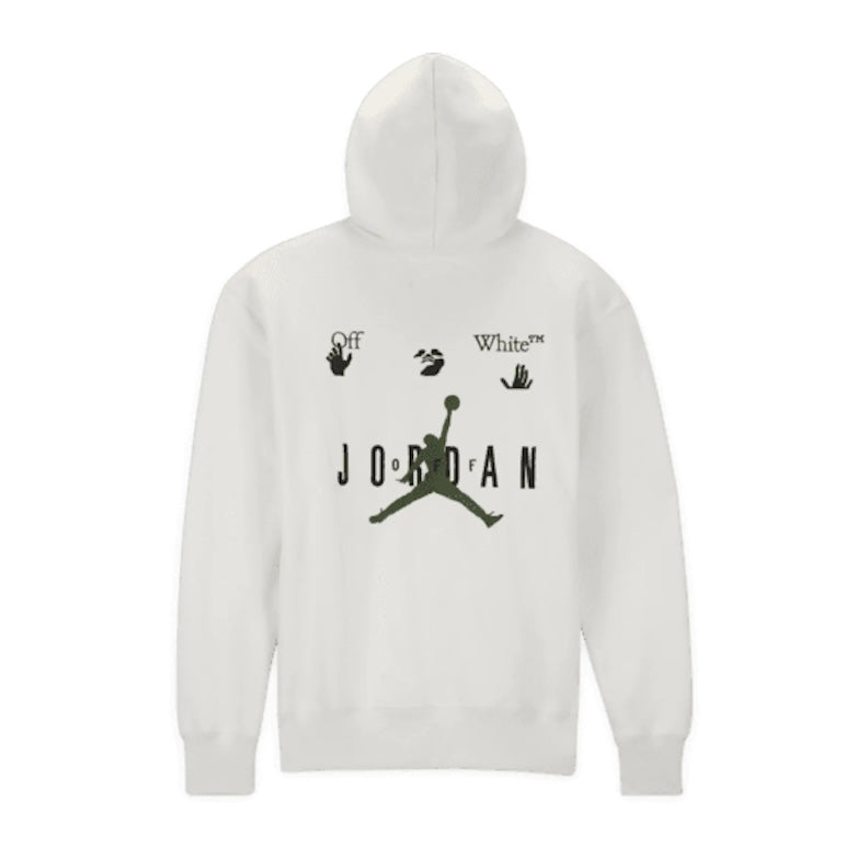 Off-White x Jordan Hoodie White/Green