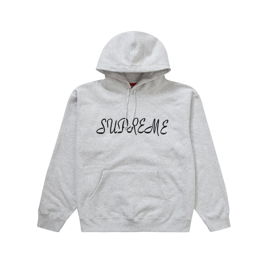 Supreme Script Hoodie Ash Grey